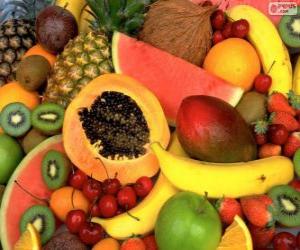 пазл Тропические фрукты